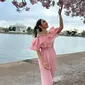 Aktris Imelda Budiman menghadiri Festival Bunga Sakura Nasional 2023 yang digelar di kawasan Tidal Basin, Washington DC, Amerika Serikat, dari 18 Maret hingga 16 April 2023. (Foto: Dok. Koleksi Pribadi Imelda Budiman)