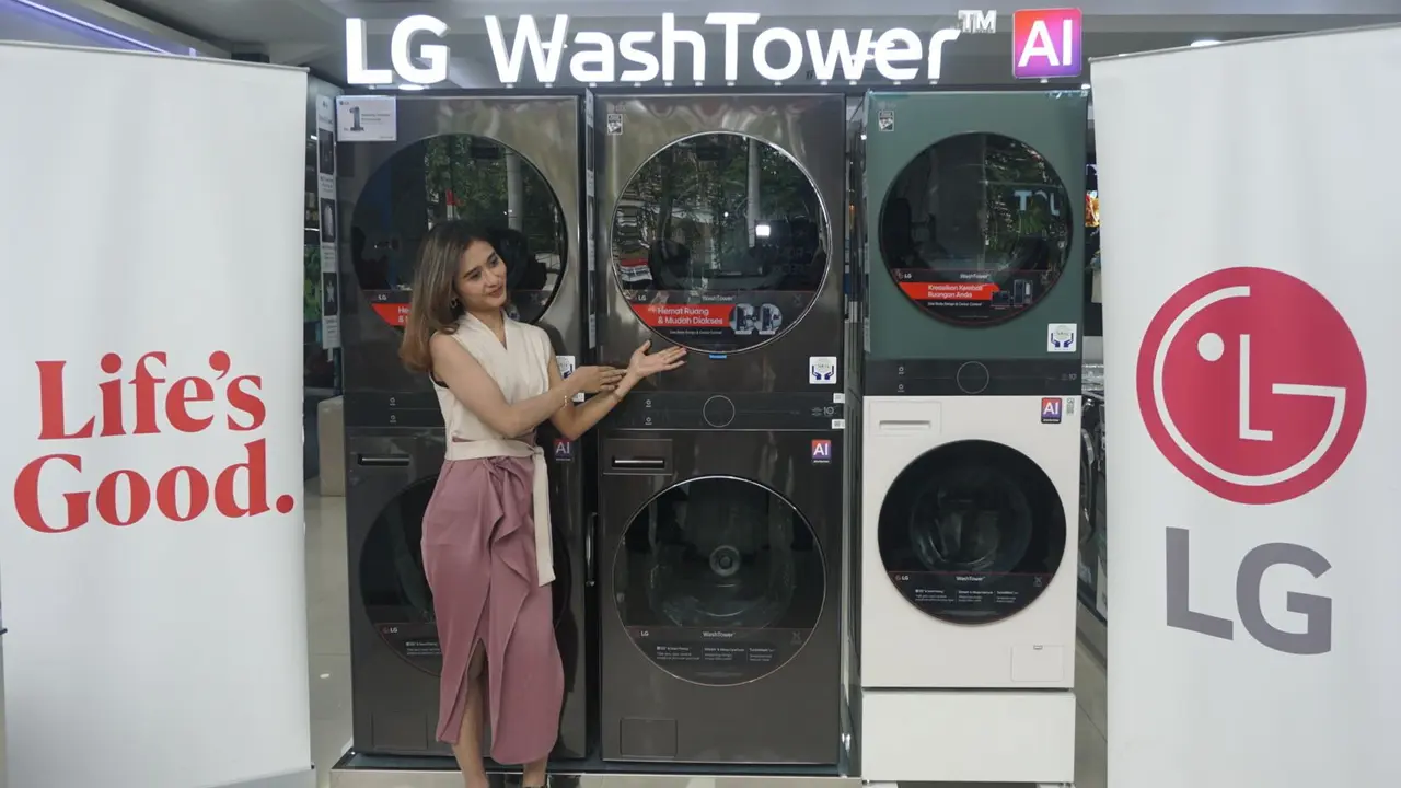 Mesin Cuci LG WashTower. Credit: LG Electronics Indonesia