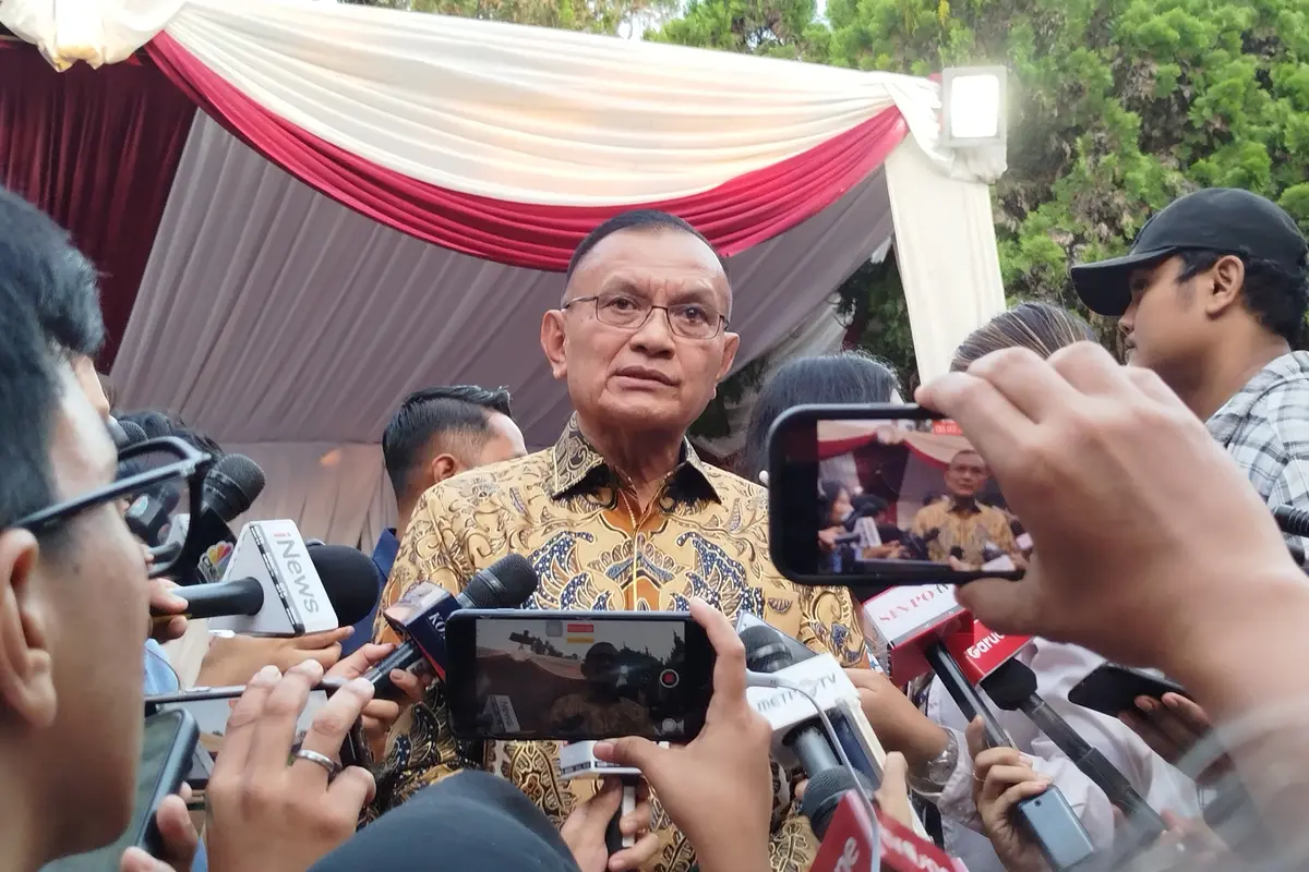 Politikus Partai Golkar, Lodewijk Freidrich Paulus  di Padepokan Garda Yaksa Hambalang pada Kamis (17/10/2024).