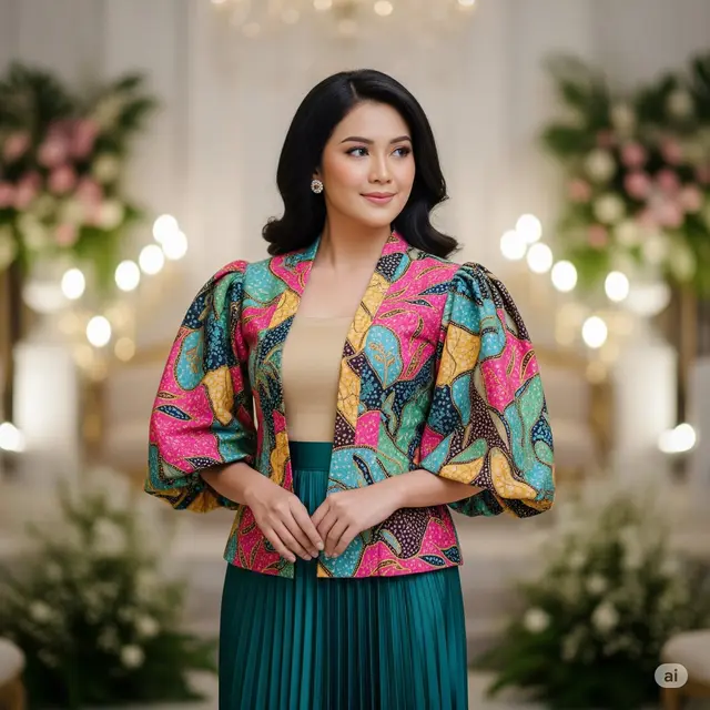 Kebaya Batik Terompet Motif Abstrak