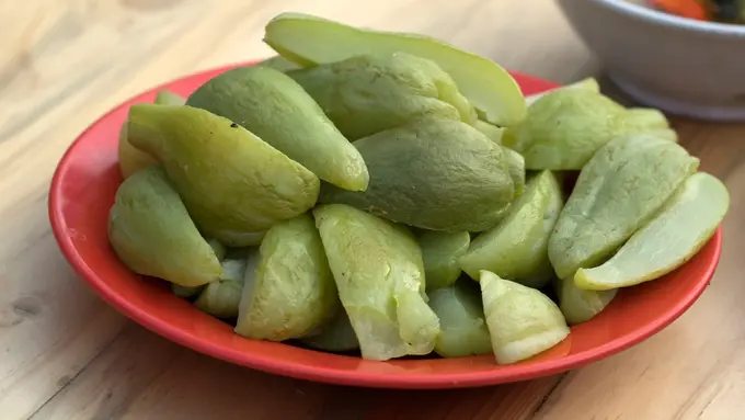 cara membuat labu siam rebus manfaat