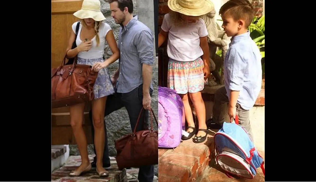 Di instagram-nya, Ryker Wixom juga menirukan gaya Ryan Reynolds dan Blake Lively. (instagram.com/ministylehacker)