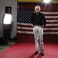 Komikus sekaligus pendiri Marvel Comics, Stan Lee, meninggal pada usia 95 tahun, 12 November 2018 (AP/Matt Sayles)