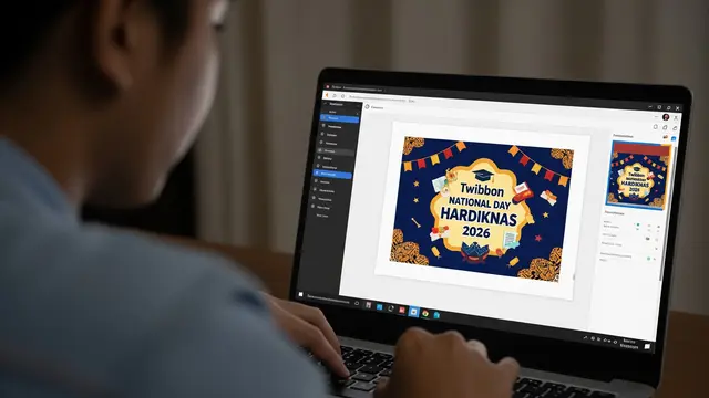 Ilustrasi Mencari Link Twibbon Hardiknas 2026 /Gemini AI