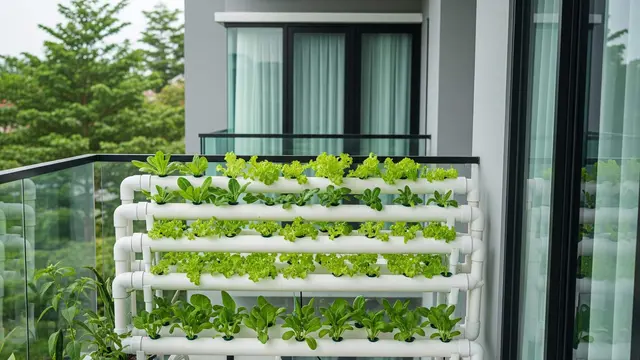 Desain Kebun Sayur Pakai Pipa untuk Rumah Minimalis