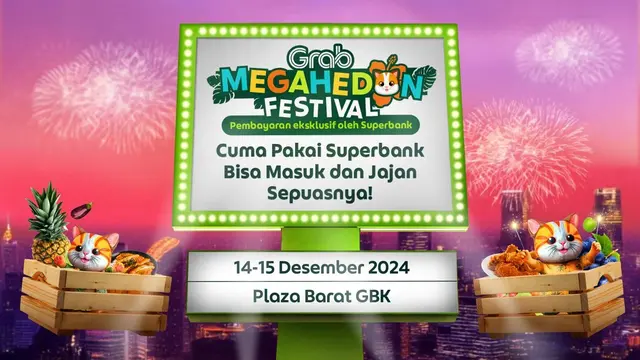 Megahedon Festival (Kolaborasi antara Superbank dan Grab) 2024