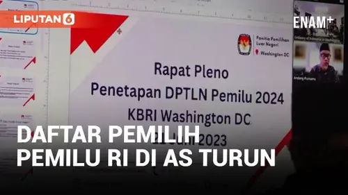 VIDEO: Dugaan Penyebab Turunnya Daftar Pemilih Pemilu RI 2024 di AS