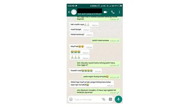 Cewek Labrak Orang yang Dekat (Sumber: Twitter)