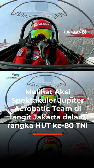 Melihat Aksi Spektakuler Jupiter Aerobatic Team di Langit Jakarta dalam rangka HUT ke-80 TNI