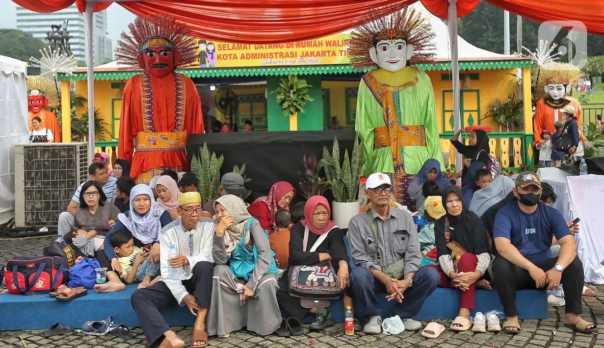 Lebaran Betawi terbuka untuk masyarakat umum secara luas, hingga di luar Jakarta. (Liputan6.com/Angga Yuniar)