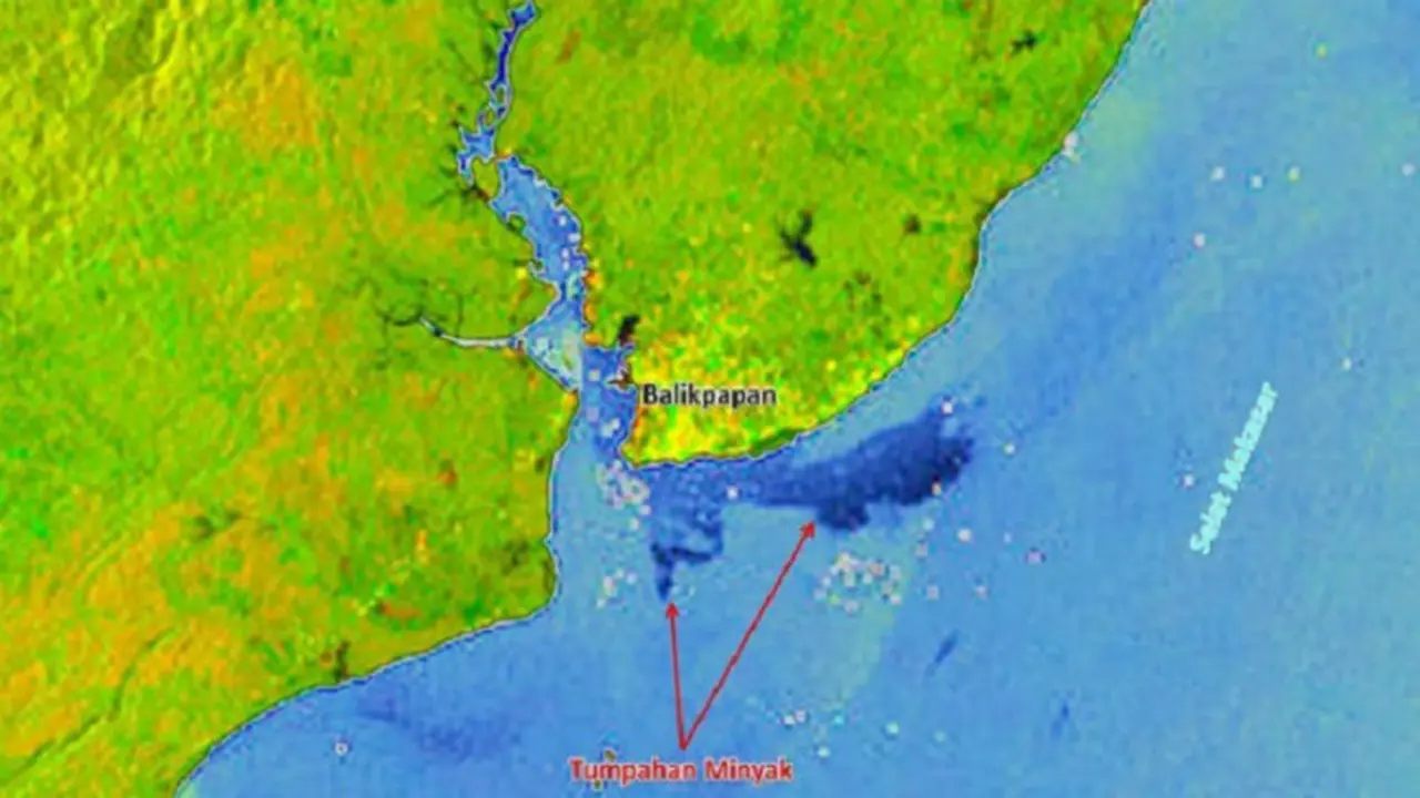 Tumpahan Minyak di Balikpapan