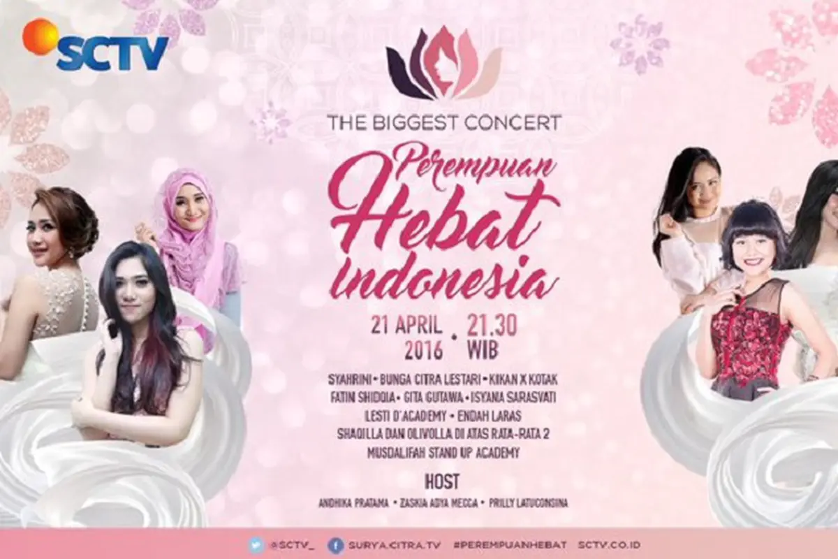 [Bintang] Hari Kartini, SCTV Gelar Konser 'Perempuan Hebat Indonesia'