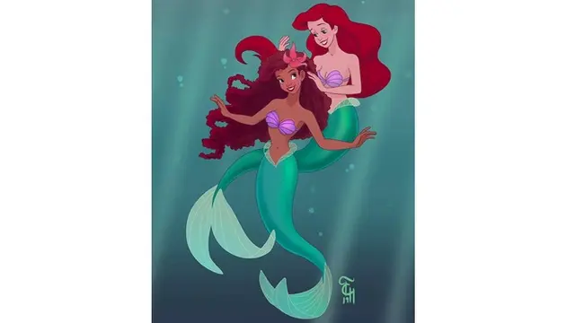 7 Ilustrasi Netizen Saat Halle Bailey Perankan Ariel 'The Little Mermaid', Cantik Nan Eksotis