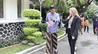 Gubernur Jawa tengah Ganjar Pranowo saat menerima kedatangan Duta Besar Norwegia  di Puri Gedeh, Kota Semarang, Jateng. (Istimewa)