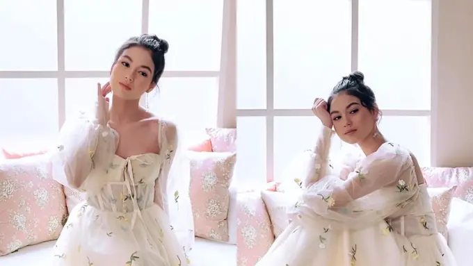 7 Pesona Menawan Saskia Chadwick dalam Balutan Dress di Pemotretan Terbaru