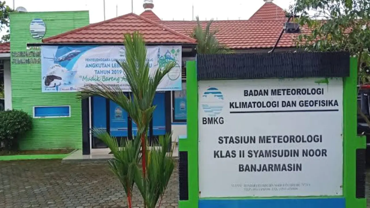 Kantor BMKG Stasiun Meteorologi Kelas II Syamsudin Noor Kalimantan Selatan Banjarmasin di Banjarbaru
