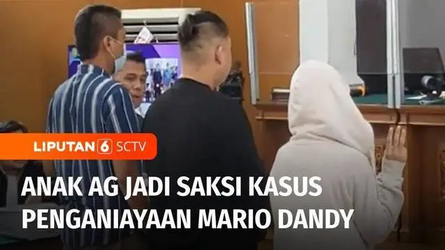 Anak AG dihadirkan sebagai saksi dalam sidang lanjutan kasus penganiayaan berat dengan terdakwa Mario Dandy dan Shane Lukas.