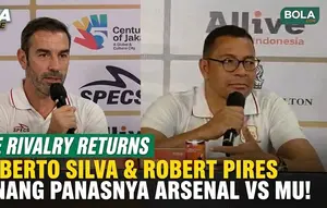 Gilberto Silva dan Robert Pires Kenang Rivalitas Panas Arsenal vs Manchester United, Kini Bereuni di Jakarta