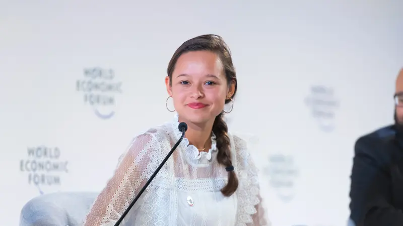 Melati Wijsen di World Economic Forum.