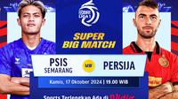 Jadwal dan siaran langsung pertandingan BRI Liga 1: PSIS Semarang vs Persija Jakarta di Vidio pekan ini. (sum. doc. vidio.com)