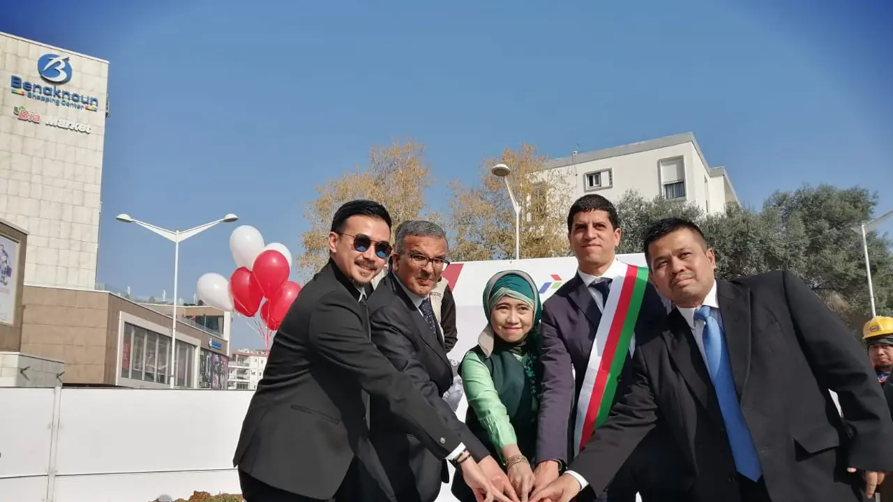 KBRI Alger saat acara peletakkan batu pertama untuk Monumen Soekarno di Alger, Aljazair. (Foto: KBRI Alger via kemlu.go.id)