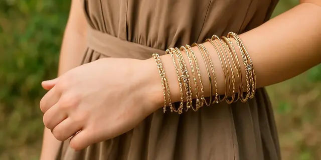 Tips Memakai Gelang Bertumpuk untuk Tangan Kecil, Tampil Elegan dan Proporsional
