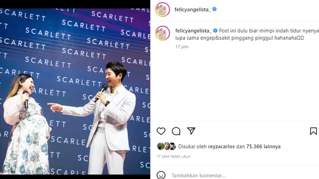 Felicya Angelista - Song joong Ki (Foto: Instagram/@felicyangelista_)