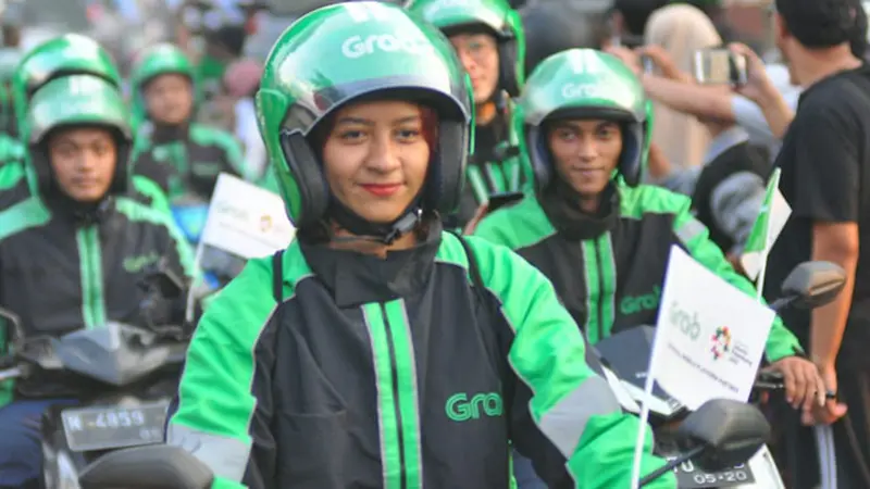 Driver Grab Bike Mengaku Bangga Jadi Bagian Kirab Obor Asian Games 2018