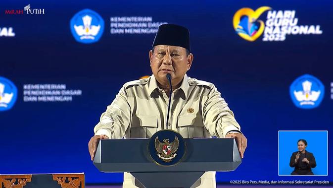 Prabowo ke Orang Tua Siswa: Kalau Guru Keras, Jangan-jangan Anakmu yang Nakal