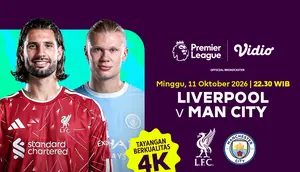 Big Match Liverpool vs Manchester City - Liga Inggris 2026/27: Tantangan Berat The Citizens di Vidio