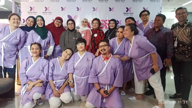 RS Brawijaya Depok mengundang komunitas Gabungan Artis Sunda (GAS) untuk menjalani tes kesehatan seraya mengumumkan kolaborasi dengan Halodoc. (Foto: Dok. Tim Brawijaya Hospital Depok)