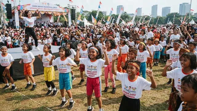 Senam Anak Indonesia Hebat (AI Generated)