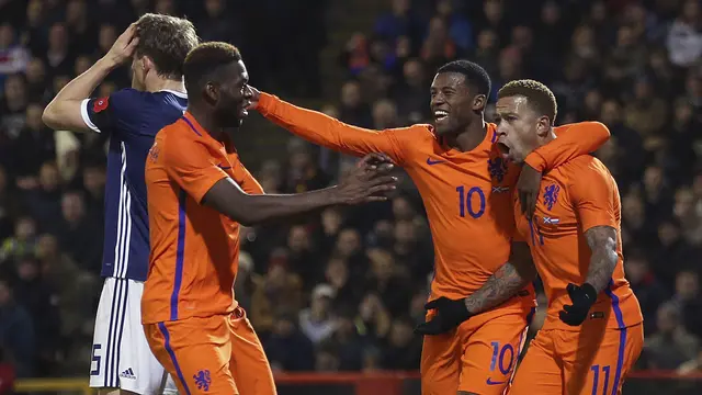Belanda, Skotlandia, Laga Persahabatan