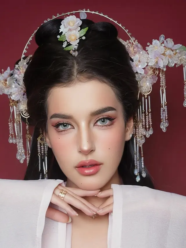 5 Pesona Perempuan Berparas Arab Tasya Farasya dalam Sentuhan Douyin Makeup Look