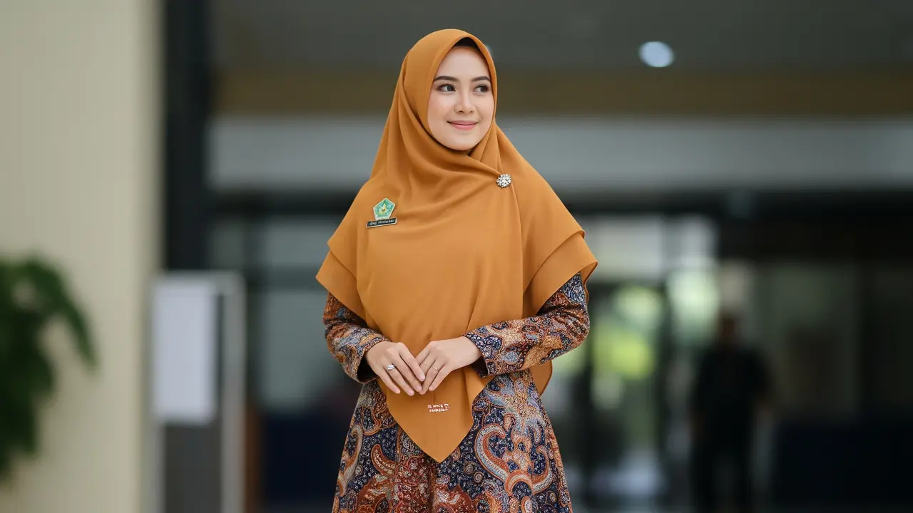 9 Model Gamis Batik untuk Organisasi Wanita, Tampil Anggun dan Profesional