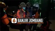 Tingginya curah hujan membuat dua sungai di Jombang, Jawa Timur meluap dan merendam ratusan rumah warga. Akibatnya lebih dari 600 wraga mengungsi karena rumahnya tidak bisa ditinggali.