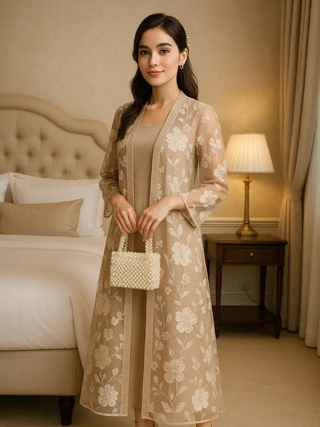 Rekomendasi Kardigan Organza untuk Kondangan