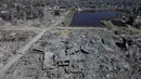 Berdasar analisis citra satelit Perserikatan Bangsa Bangsa (PBB) pada Juli 2025, sekitar 193.000 bangunan di Gaza telah rusak atau hancur. Sebanyak 213 rumah sakit dan lebih dari 1.000 sekolah turut menjadi sasaran serangan. (AP Photo)