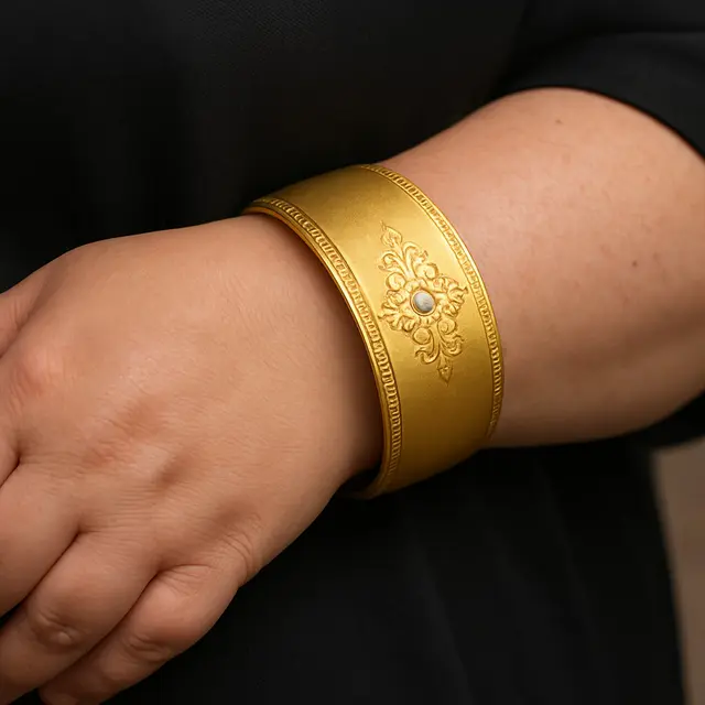 Model gelang emas untuk tangan gemuk (Foto: ChatGPT)