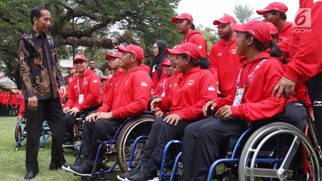 Jokowi Lepas Atlet Asian Para Games 2018 di Istana