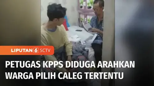 VIDEO: Viral! Petugas KPPS di Kecamatan Pandeglang Arahkan Warga Pilih Caleg DPRD Tertentu