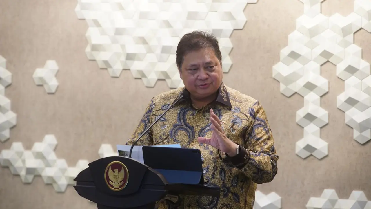 Menteri Koordinator Bidang Perekonomian Airlangga selaku Ketua Tim Pengarah Satgas Peningkatan Ekspor Nasional. (Dok Kemenko Perekonomian)