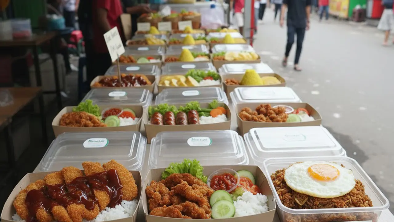 Jualan Menu Bento sederhana (Gemini AI)