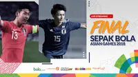 Final sepak bola putra Asian Games 2018, Korea Selatan vs Jepang. (Bola.com/Dody Iryawan)