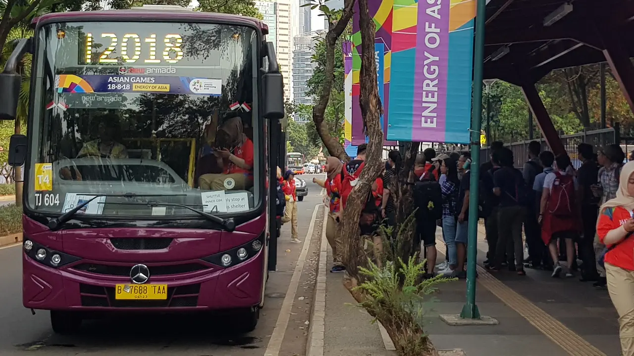 Bus pengumpan di Asian Games 2018