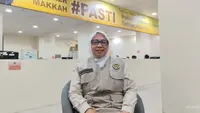 Jemaah haji kloter KJT-04 terbang dari Bandara Internasional King Abdulaziz Jeddah, 5 Juni 2026. (dok. Media Center Haji)