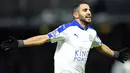 5. Riyad Mahrez (Leicester), 16 gol dari 33 penampilan. (AFP/Olly Greenwood) 