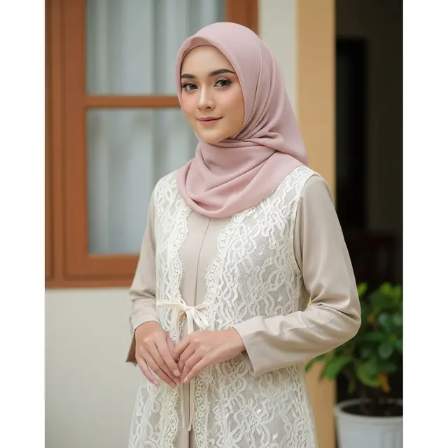 Model Outer untuk Gamis Polos. Foto: Gemini