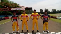 4 Pembalap GP2 Geber Sirkuit Sentul (Liputan6.com / Jonathan Pandapotan)
