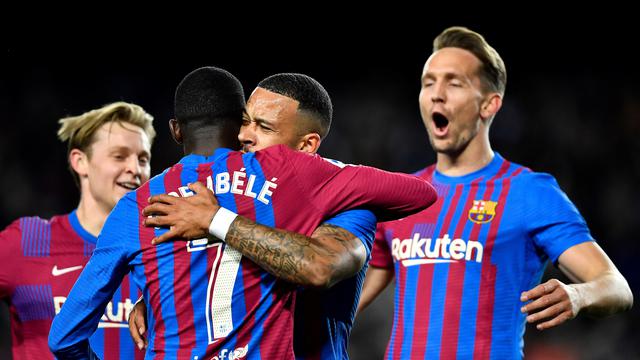 Dembele cetak gol bersama Barcelona saat lawan Bilbao